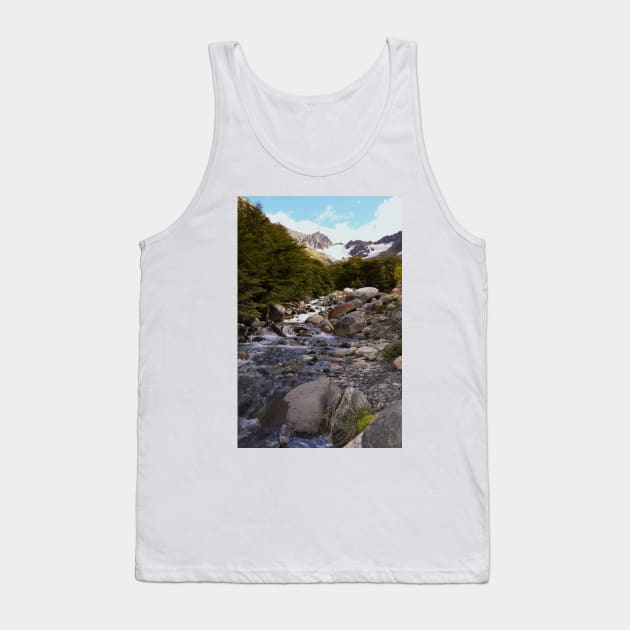 A rushing mountain stream Tank Top by stevepaint